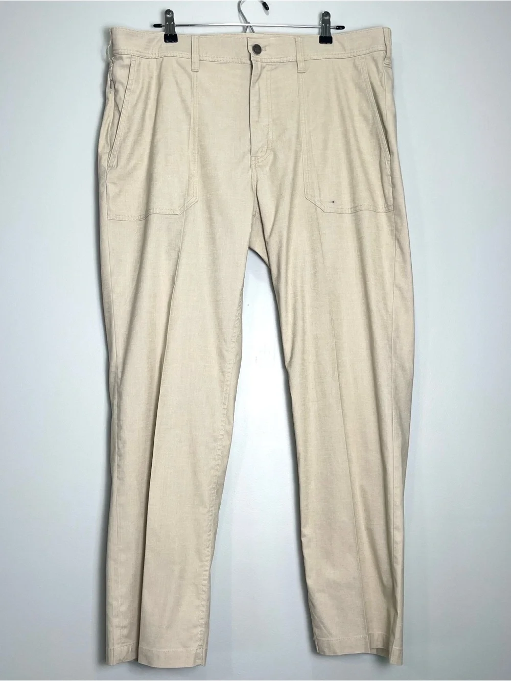 ORVIS Men's Hemp Recycled Polyester Tan Camp Pants Straight Leg Outdoors Size 38